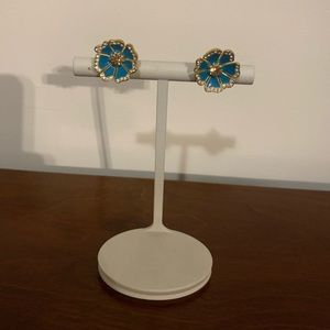 Kate Spade teal flower earrings